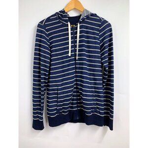 Icebreaker Women's Merino Wool Striped Long Sleeve Hooded Sweatshirt Size M